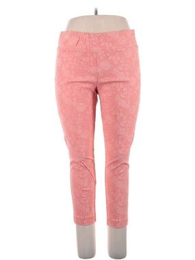 Jules & Leopold Coral Pink Floral Cropped Pants
